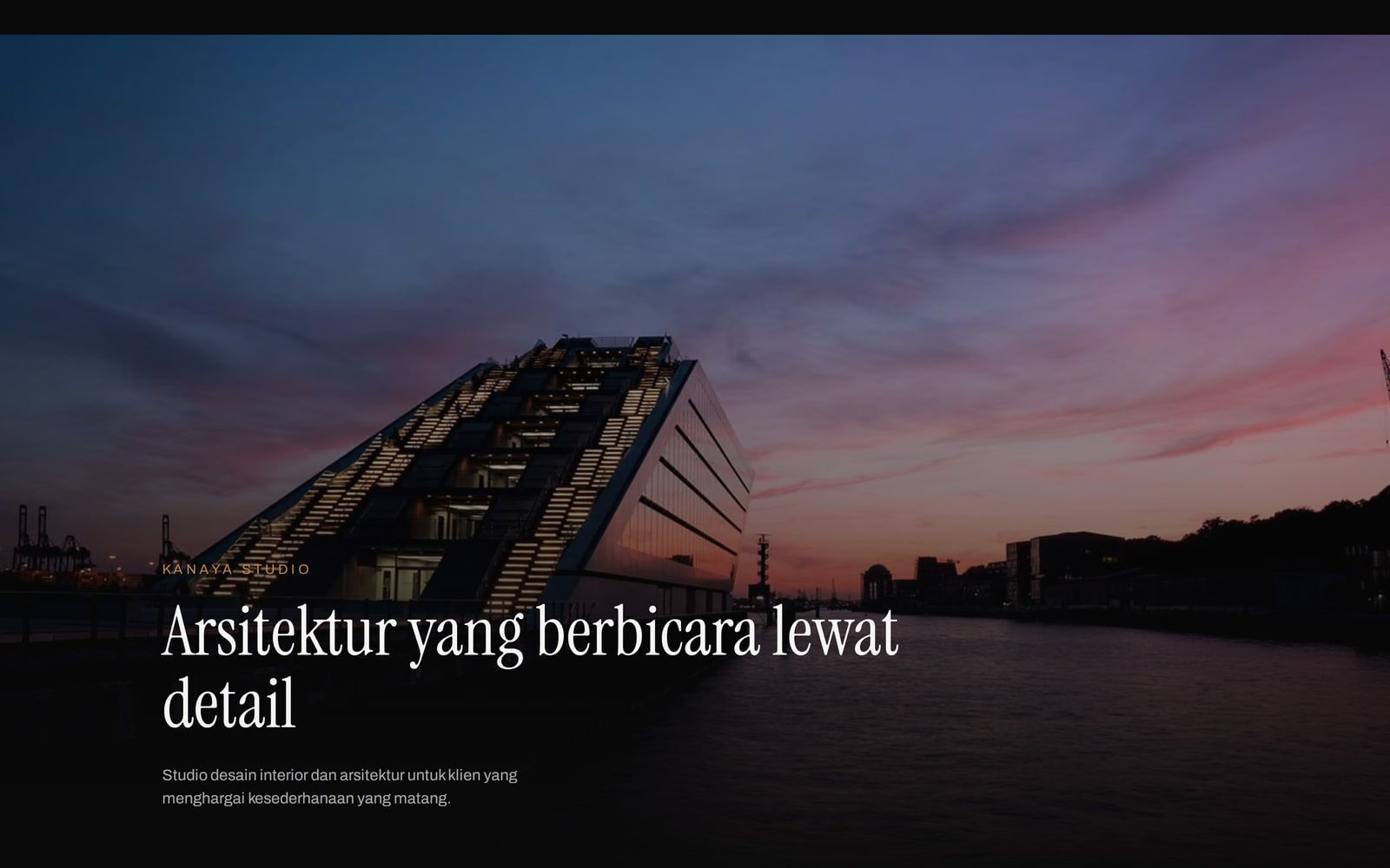 Tangkapan layar halaman Kanaya Studio